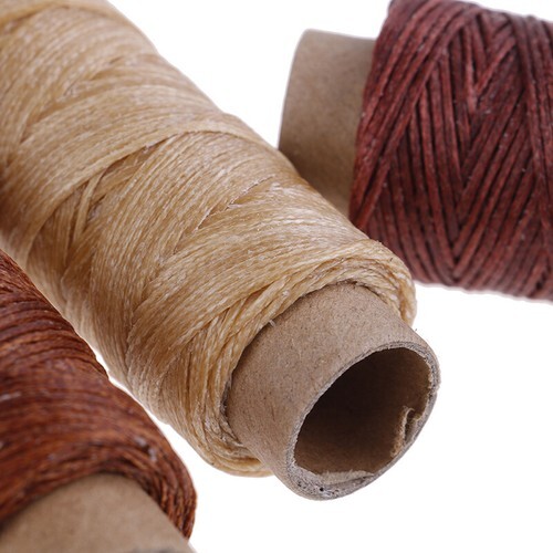 50m/Roll Leather Sewing Flat Waxed Thread Wax String Hand Stitching Craft 150 DB - Picture 9 of 23
