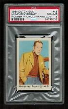PSA 8 HUMPHREY BOGART 1950 Dutch Gum Card #46  (Highest Ever Graded and 1 of 1)