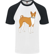 Maglietta da baseball A Basenji cane da caccia uomo S/S