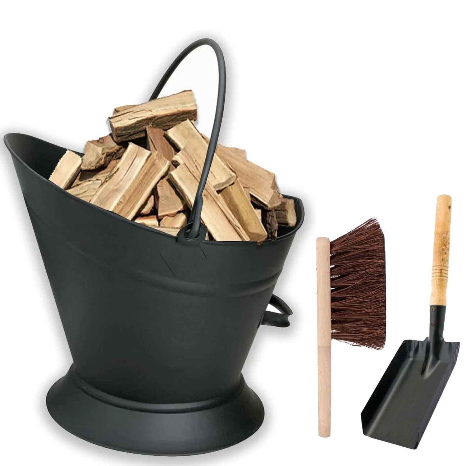 Large Waterloo Bucket With Shovel & Brush