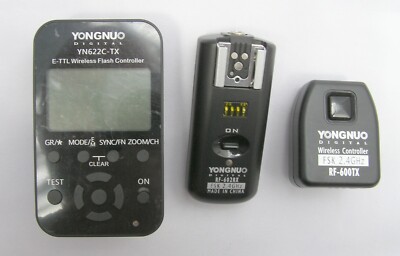 YONGNUO WIRELESS FLASH TRIGGER SET FOR CANON E-TTL