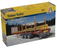 KIT DE MAQUETTE CAMION STATIQUE ITALIEN REMORQUE BOIS MODÉLISATION ÉCHELLE 1:24
