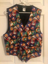 VINTAGE Men's Looney Tunes Vest - Size L Animation FUN