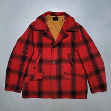 Vtg 50s JC HIGGINS Hunting Coat Wool Plaid Fishing Jacket Sz 40 RARE