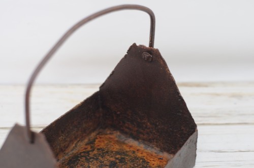 Bolso de Herramientas de Acero de Colección Resistente Caja de Herramientas Bandeja Bolso de Jardinería Hecho a Mano - Imagen 5 de 9