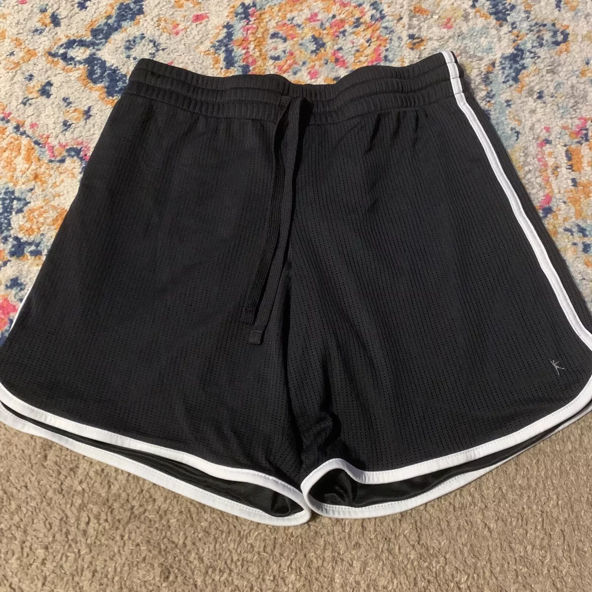 Womens Danskin Now Athletic Shorts Black White Size S 4 6 eBay