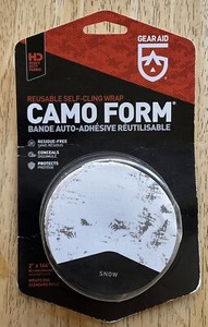 GEAR AID Camo Form Reusable Self-Cling Wrap, 2" x 144" - Snow