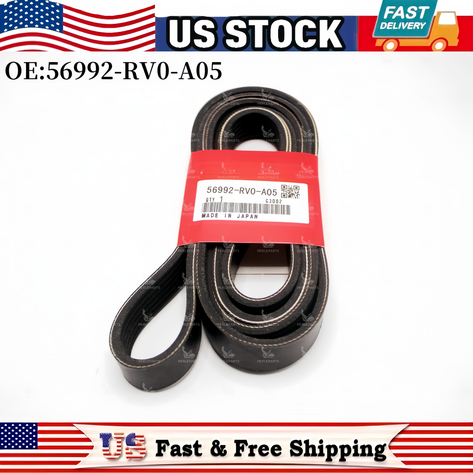 Genuine Honda Accord Odyssey Acura MDX ZDX TL Serpentine Belt 56992-RV0-A05 OEM