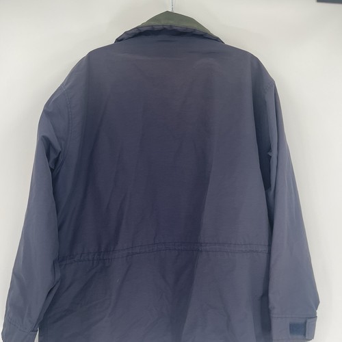 Woolrich Mens Fieldstone Jacket Navy Blue Wool Lined Coat Hooded Size XL - Picture 9 of 10