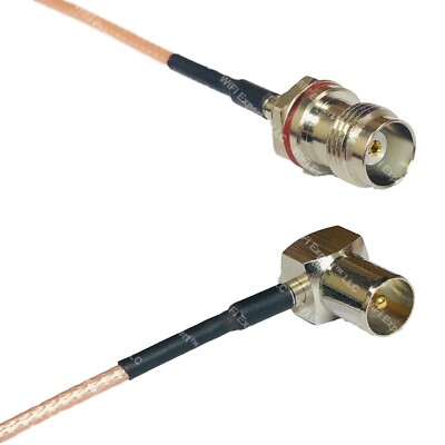 RG316 TNC Female Small Bulk to DVB Pal Male Angle RF Cable Rapid-SHIP LOT