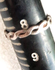 VINTAGE SOUTHWEST STERLING SILVER BAND RING  SIZE 8.25