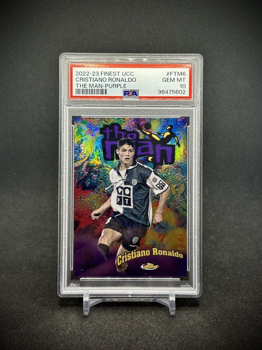 Cristiano Ronaldo 2022 Topps Finest UCC The Man Purple