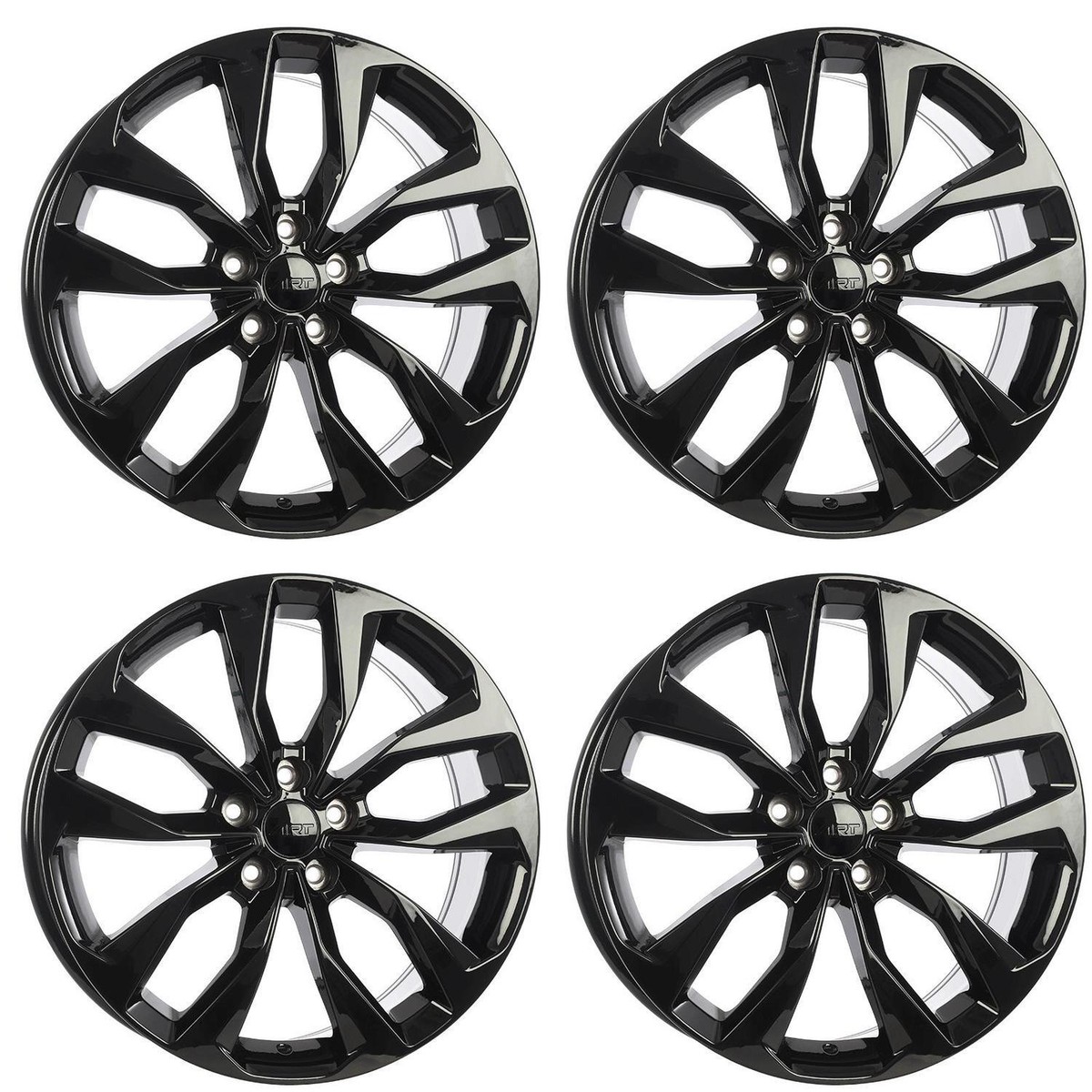 NISSAN 17インチ 5スポークホイール Set of 4 17in Black Alloy Wheel Rims for Nissan 300ZX, OEMX854