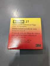 Scotch 3M Glass Cloth Electrical Tape  27, 66 ft X 1/2" 3M Class B 12.6