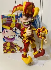RARE Dexter The Jester Marionette designed by Daniel Oates 2001 for Bozart W/Box