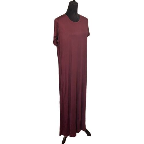 Essentials Women's Jersey Standard-Fit Short-Sleeve Crewneck Maxi Dress S