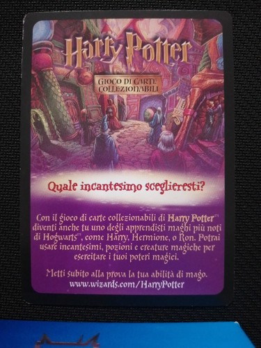 Harry Potter Trading Card Game Alohomora Promo ITA Con Scheda Annuncio - Foto 4 di 5