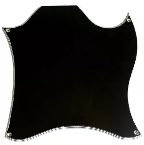 Custom For US Gibson SG Standard Blank Style Guitar Pickguard,5 Ply Black