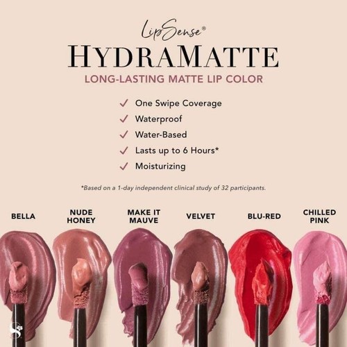 LIPSENSE SeneGence Long wear Lipstick OR GLOSS FULLSIZE GLOSSY HydraMATTE, LINER - Picture 286 of 350