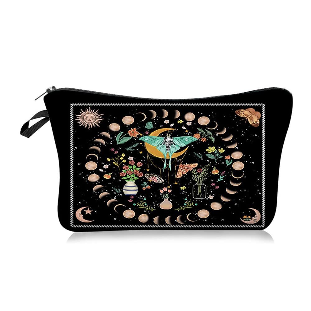 Stylish Allover Print Cosmetic Bag Makeup Pouch Travel Organizer Clutch