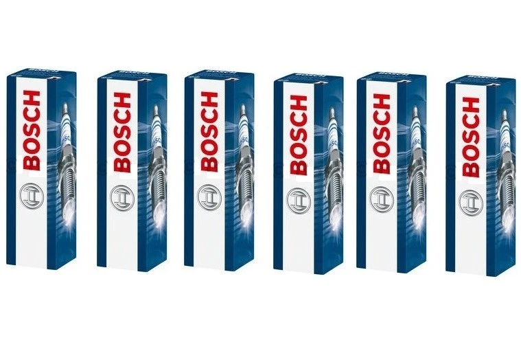 Jeep Spark Plugs x 6 Bosch Fits Cherokee XJ Grand Cherokee MK II Wrangler 4.0 i - Image 2 of 4