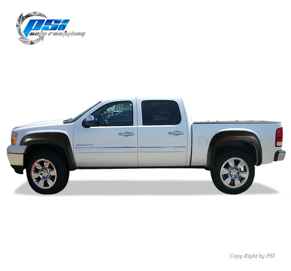 Paintable OE Style Fender Flares Fits GMC Sierra 1500 2007-2013 5.8 Ft Bed Only  - Image 4 of 4