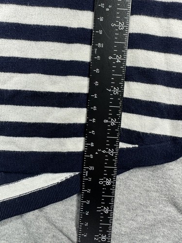 Top donna a righe manica lunga Soft Surroundings blu bianco taglia small - Foto 5 di 7