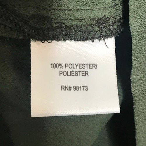W by Worth Top Womens 4 Green Paisley Print Crew Neck Ruffle Cap Sleeve Lined - 第 5/9 張圖片