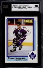 1986-87 OPC #174 RUSS COURTNALL ROOKIE CARD KSA 10 GEM MINT