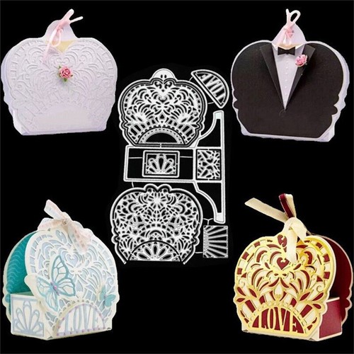 Gift Box Metal Cutting Dies Candy Bag Scrapbooking Embossing Stencils DIY Card F - Picture 10 of 10