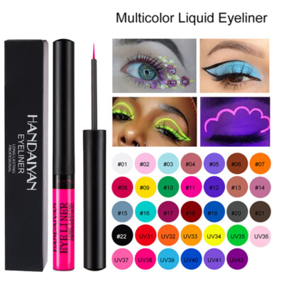 Matter Make-Up-Eyeliner Bunter Eyeliner Fluoreszierender Kosmetischer Perlen- /s