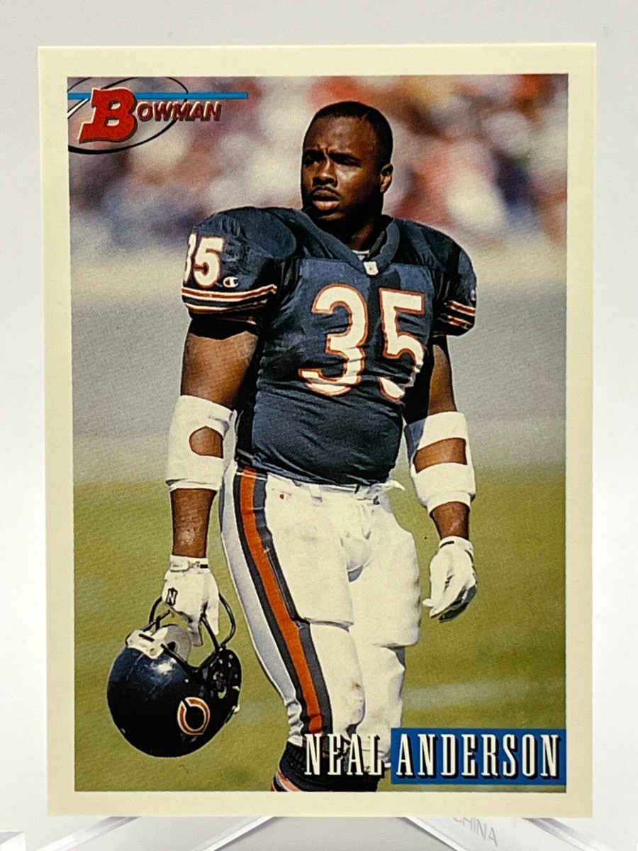 1993 Bowman NFL Football Card #137 Neal Anderson RB #35 Chicago