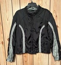 Hot Leathers Men’s Motorcycle Jacket Short Black  XL  Zip Pockets Stretch Waist