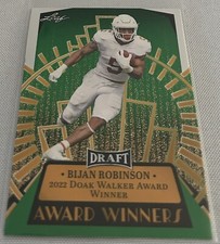 2023 Leaf Draft Football Bijan Robinson Texas Longhorns Green Award Winners #12
