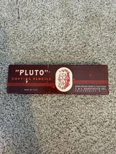12 Vintage L & C Hardtmuth #30 Medium PLUTO Copying Wood Pencil In Original Box