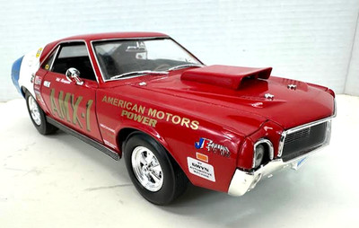 Auto World Ertl Nat Thompson 1969 AMC AMX Hurst S/S NHRA Funny Car 1/18 Diecast