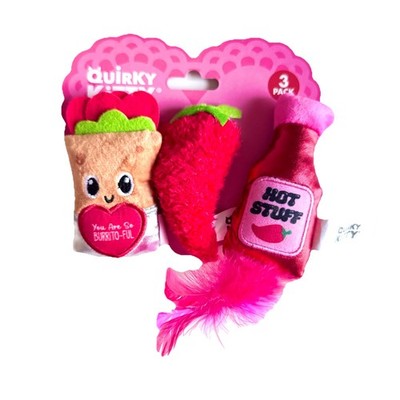 Quirky Kitty Cat Plush Toy Valentine s Day Catnip Toy Hot Stuff NWT