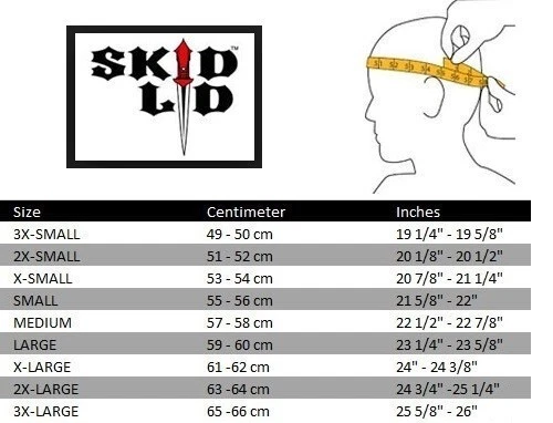 Skid Lid Original Half Helmet - DOT Approved - Flame Eagle - Adult Size Medium - Image 2 of 2