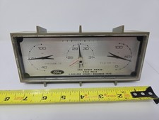 Vtg Ford Motor Safety Award 1970 Table Mantle Thermometer Barometer Hygrometer