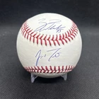 Zack Wheeler and J.T. Realmuto Dual Auto Autographed Baseball Phillies