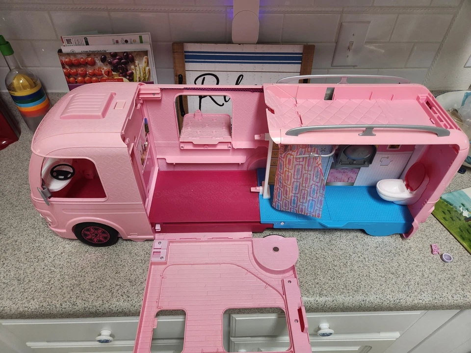Barbie Mattel 2016 Dream Camper y accesorios extensibles incompletos artículos adicionales Foto 3 de 4
