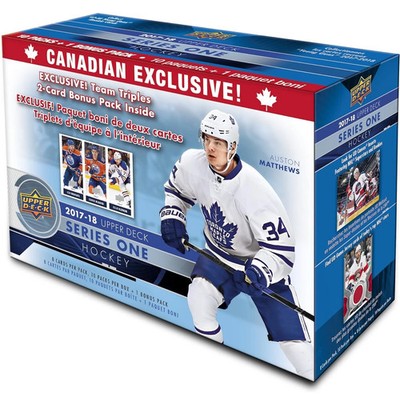 Upper Deck: 2017-18 Series 1 Hockey Canadian Exclusive Team Triples Blaster