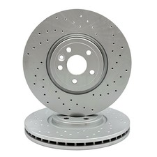 FÜR JAGUAR F-PACE F PACE 3.0 P400 X761 CROSS GELOCHT BREMSSCHEIBEN SET VORNE 350mm