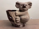 Vintage Royal Haeger Koala Bear Textured Pottery Planter