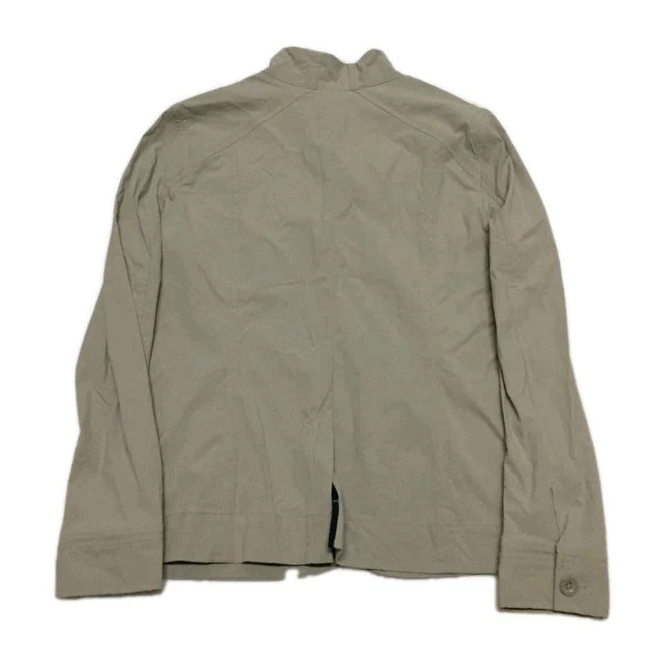 Blazer EDDIE BAUER Mujer Talla 16 Beige Travex Travel Trek 3 Botones Nylon Spandex Foto 2 de 4