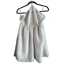 NWT Lovers + Friends Jenny Mini Dress White Halterneck Size Large Cocktail