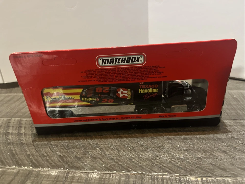 Matchbox Super Star Davey Allison #28 Transporters 1992 Texaco Havoline CY 109  Foto 3 de 4