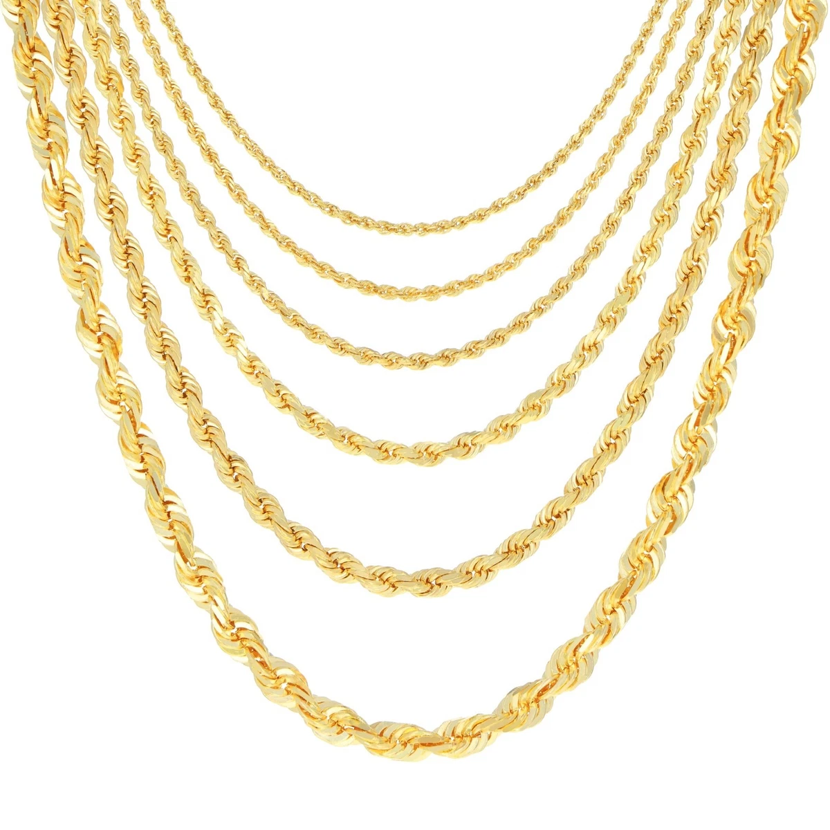 Without Stone Yellow Gold 18k Fine Necklaces & Pendants 19 - 24 in