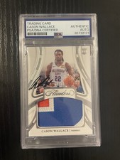 2023-24 Flawless Cason Wallace Rookie Patch Auto /20 PSA DNA Authentic Game Worn