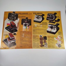 Vintage Polaroid Camera Minutemaker Pronto OneStep 1970s Print Ad Catalog Page